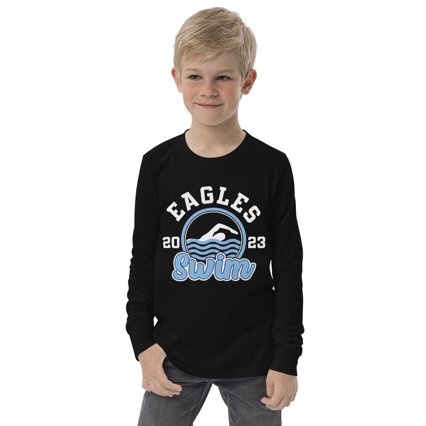 Swimming Youth Long Sleeve T-Shirt