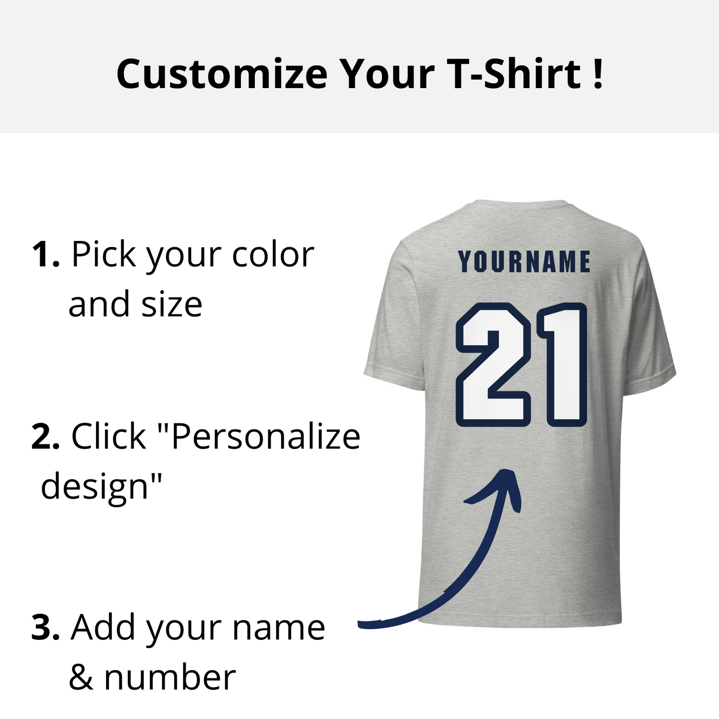 Soccer Customizable T-Shirt