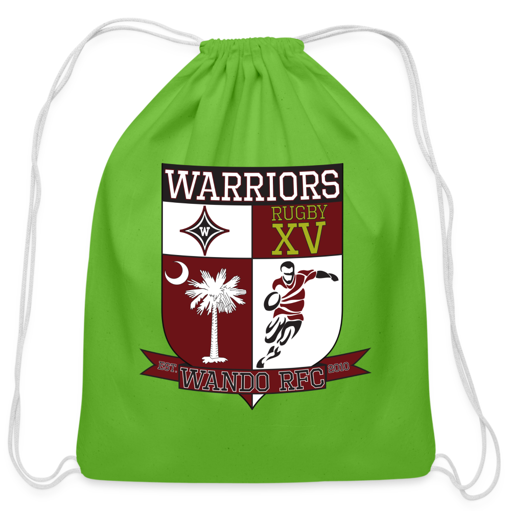 Warriors Cotton Drawstring Bag - clover