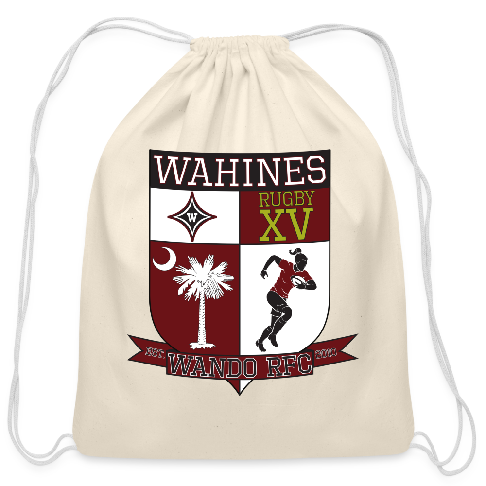 Wahines Cotton Drawstring Bag - natural