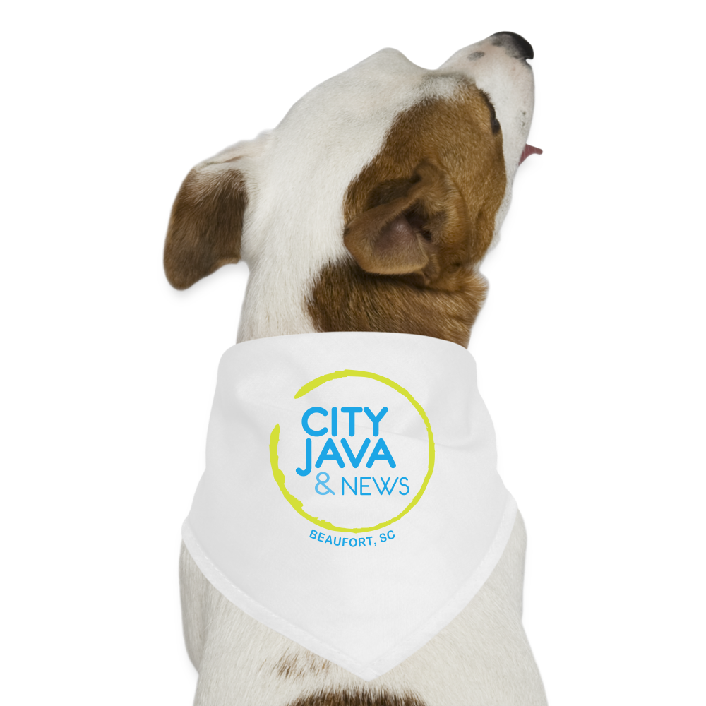 City Java Dog Bandana - white