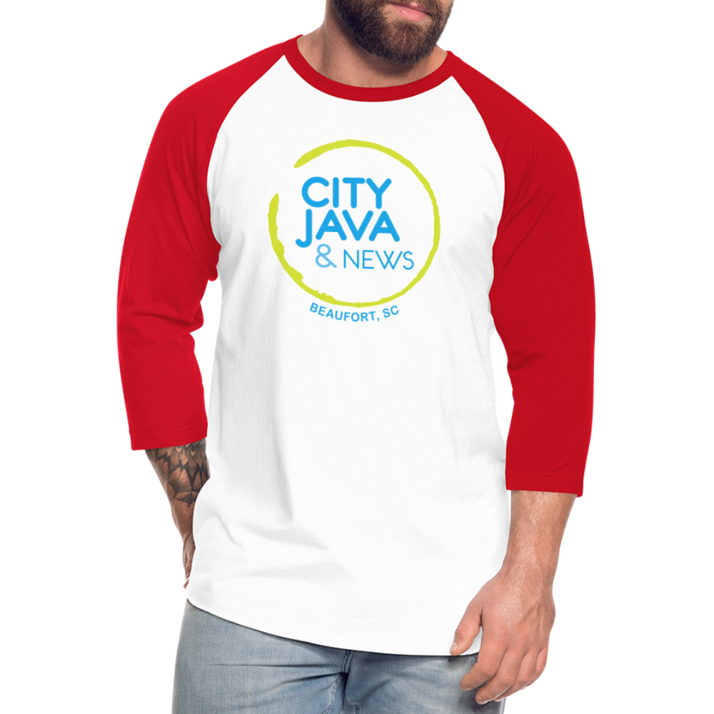 City Java Baseball T-Shirt - white/red